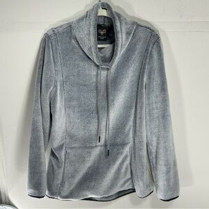 WOOLY BULLY WEAR Elegant Gray Women's Super Soft Hoodie. Size L